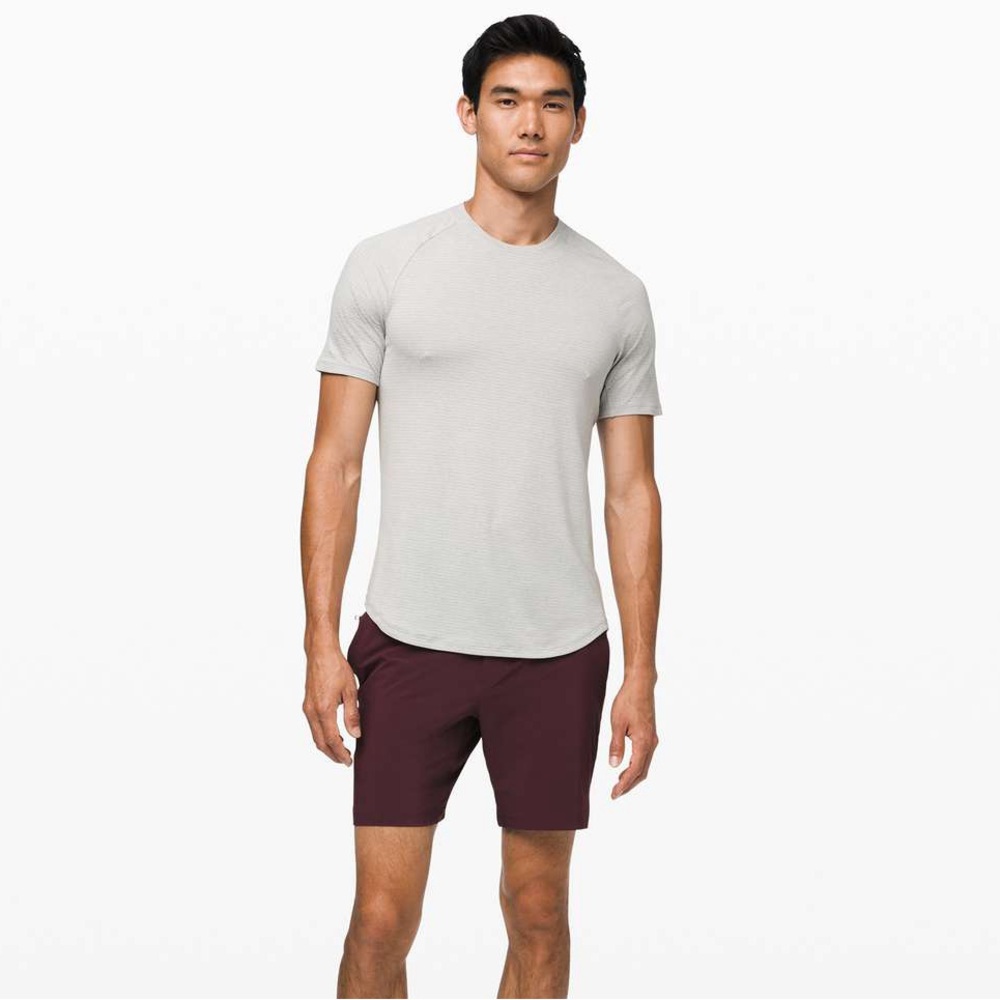Lululemon Drysense Mesh Short Sleeve Heathered Arctic Mint • Large